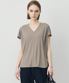 ICB L スパンプラチナム Vネックカットソー