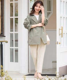 ANY SIS 【洗える】ライトプルーフハーフ トレンチ コート