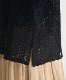 Green Parks インド綿 　衿付きレースシャツ