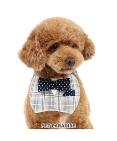 PET PARADISE ペットパラダイス 蝶ネクタイ スタイ 《チェック柄》 小型犬