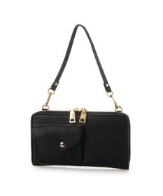 UNBILLION カシュカシュ cachecache / リールキー付きウォレットショルダーバッグ