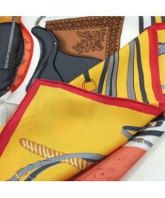 Marca 【伝統横濱スカーフ】鞍とベルト 大判 シルクスカーフ