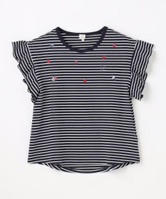 組曲 KIDS 【150-160㎝】 フルーティーボーダーTシャツ