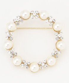 ANY 【2セット】【親子で使える】パールビジューブローチ