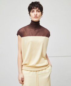 BEIGE， 【洗える】CARNOT / バイカラーニット