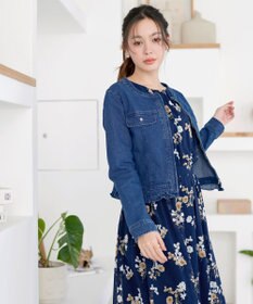 Tiaclasse ノーカラーデニムジャケット