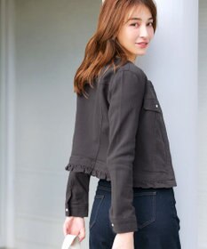 Tiaclasse ノーカラーデニムジャケット