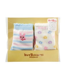 MIKI HOUSE HOT BISCUITS 【9-19cm】 クルー丈 ソックスパック2足セット