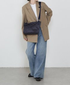 russet ナイロンジャガード2WAYワンハンドルトートバッグ(SF-268)