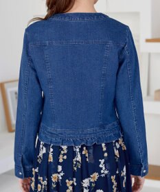 Tiaclasse ノーカラーデニムジャケット