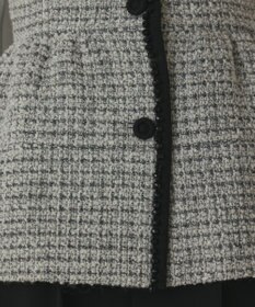 GRACE CONTINENTAL ツイードペプラムベスト