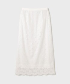 GRACE CONTINENTAL ドットチュールタイトスカート