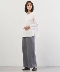 J.PRESS LADIES S ベーシックジャージー レイヤードフレア カットソー