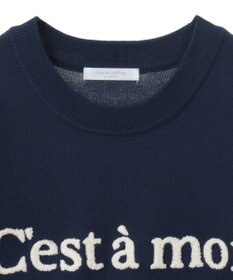 Green Parks さがら刺繍ロゴニットプルオーバー