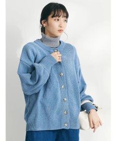 CRAFT STANDARD BOUTIQUE 洗えるコードモールクルーネックカーデイガン