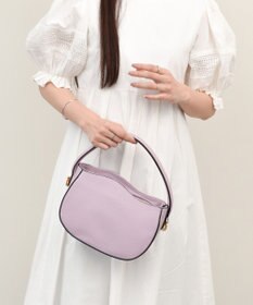 INTER-CHAUSSURES 【ANDREA CARDONE】ウェーブカットレザーハンドバッグ