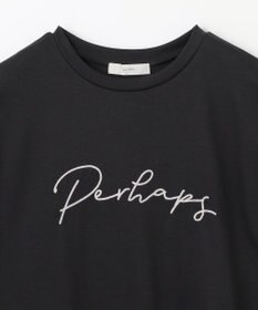 ANY 【汗ジミ防止加工】シルケットスムースフレンチスリーブ刺繍ロゴTシャツ