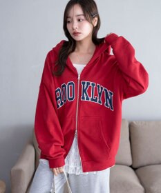 WEGO グラフィックBIGZIPパーカー