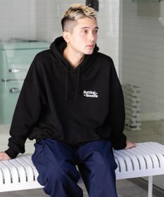 WEGO ヘビーウエイトユニークモチーフプルパーカー