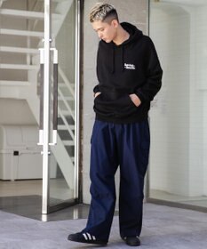 WEGO ヘビーウエイトユニークモチーフプルパーカー