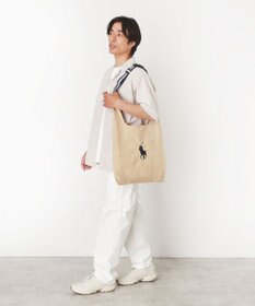 MOONBAT POLO RALPH LAUREN(ポロ ラルフローレン)ベルト付きレインバッグ　ポロポニー刺繍