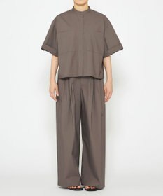 uncrave 【ご好評につき追加生産】カラータイプライター タックワイドパンツ（uncrave WHITE）