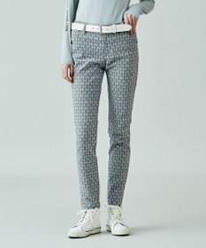 23区GOLF 【WOMEN】【ストレッチ】エッフェル柄ジャガード パンツ