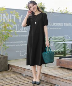 Tiaclasse 【選べる着丈・新色追加】ギャザーランタンスリーブワンピース