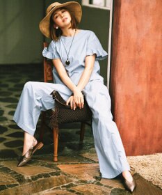 自由区 【SHIHOさん着用・2WAY仕様・ポーチ付き】クロッシェフリンジ バッグ
