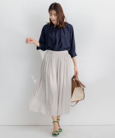 組曲 S 【WEB限定】シアーカルゼ ドルマンスリーブ ブラウス