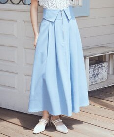 earth music&ecology フォールドオーバーウエストスカート