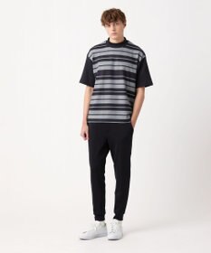 23区GOLF 【23Fondation】【吸水速乾/UVケア】ボーダー モックネック