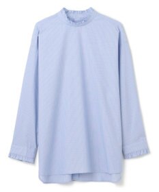 UNFILO フリルネックシャツ