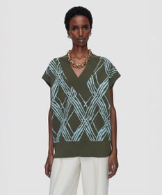 JOSEPH チェックニット　ベスト