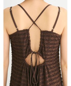 Green Parks カップ付きフリル生地キャミワンピース