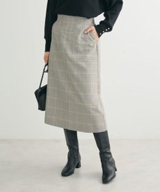Green Parks きれいシルエットチェックＡラインスカート