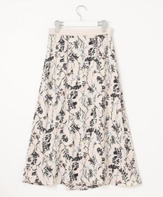 自由区 【洗える・XSサイズあり】ハーバルフロープリント スカート