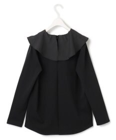 ICB L 【洗える】ハイゲージポンチ ラッフルカラープルオーバー