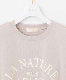 ANY SIS フレンチスリーブロゴ スウェット