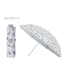 MOONBAT 【晴雨兼用/ 一級遮光/UV99％】フワクール (Fuwacool) 折りたたみ日傘 フワクールホワイト  ボタニカル 軽量