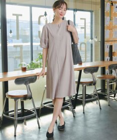 Tiaclasse 【選べる着丈・新色追加】ギャザーランタンスリーブワンピース