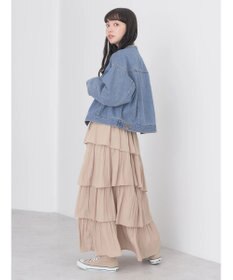 earth music&ecology フリルティアードスカート