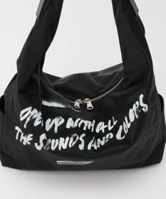 russet ステンシル風プリント ナイロン2WAYショルダーバッグ(SF-271)