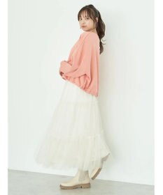 earth music&ecology 裏毛ドロストプルオーバー