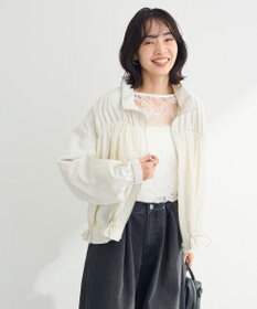 Green Parks チュールレイヤードブラウス