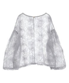 Green Parks チュールレイヤードブラウス