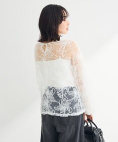 Green Parks チュールレイヤードブラウス