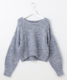 Feroux 【洗える】リボンヤーン プルオーバーニット