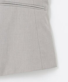 J.PRESS LADIES 【セットアップ対応・洗える・撥水・防汚】コットンFITTYシャーク ノーカラー ジャケット