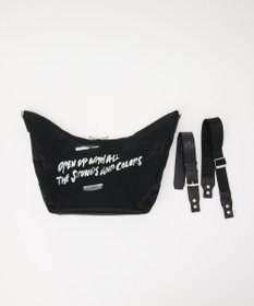 russet ステンシル風プリント ナイロン2WAYショルダーバッグ(SF-271)